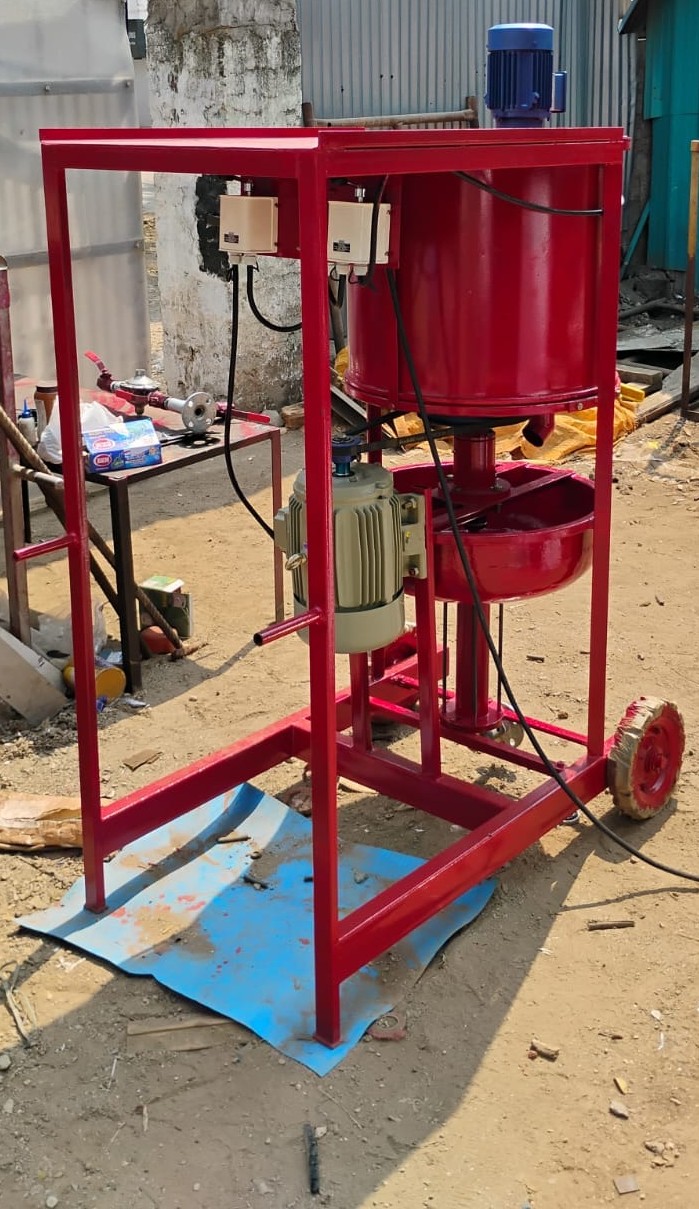 Vertical Type Cement Grout Mixer Pump (Red)